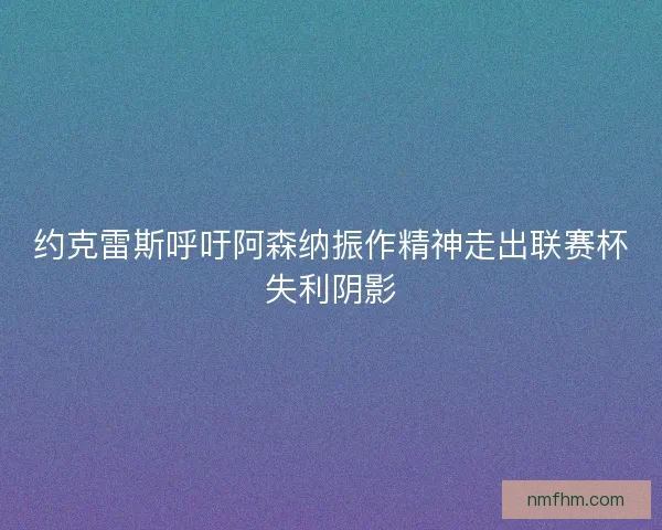 约克雷斯呼吁阿森纳振作精神走出联赛杯失利阴影
